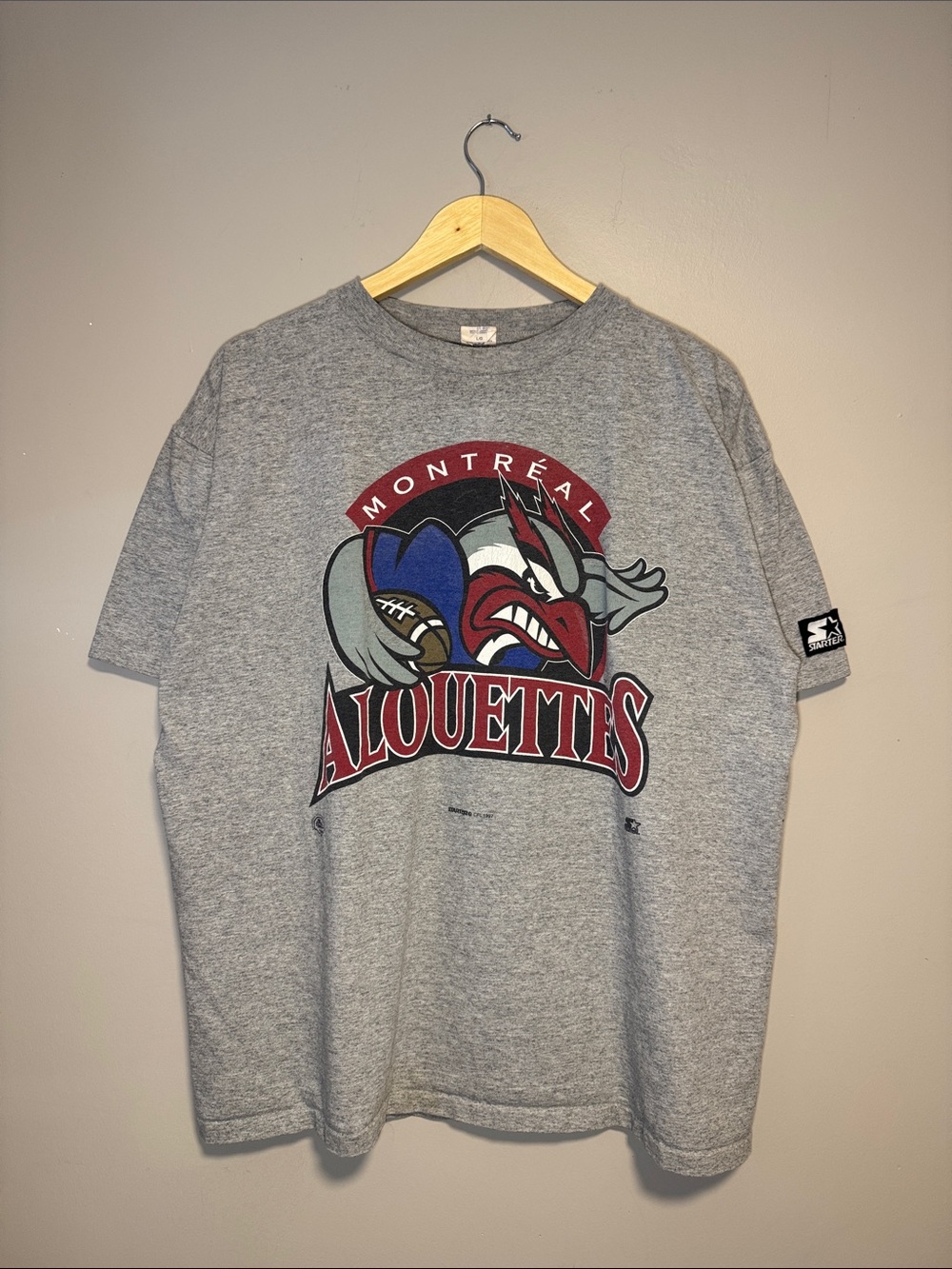Vintage Montreal Alouettes CFL T-Shirt / Large / 1997